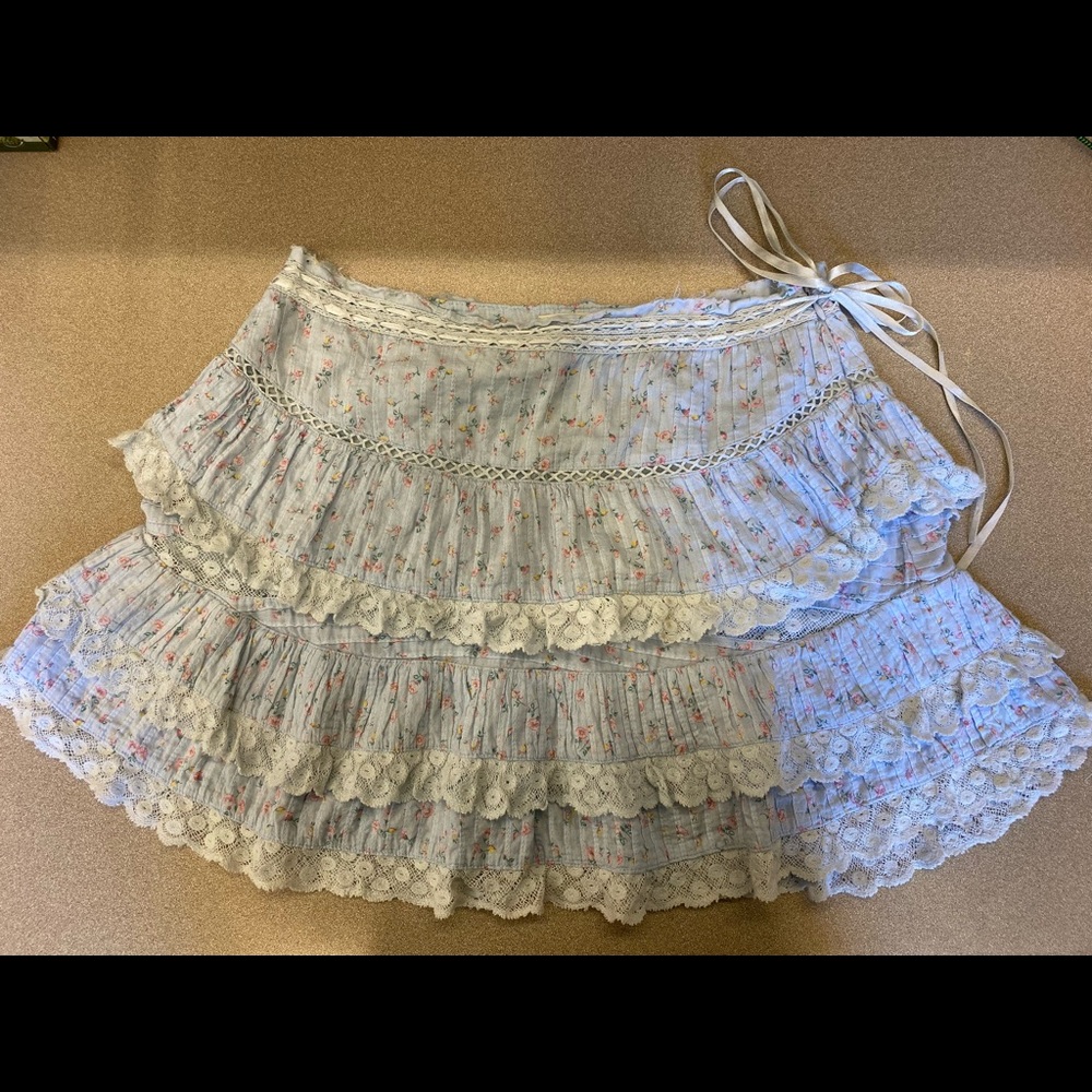 LoveShackFancy Mini Skirt - Picture 1 of 4
